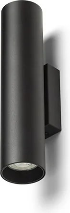 RENDL LUKE fali lámpa fekete 230V LED GU10 2x7W