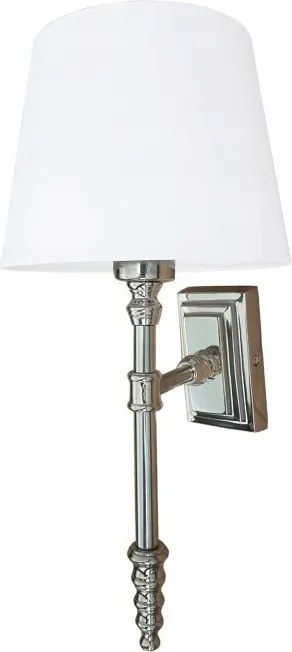 Fali Lámpa ezüst Fém fali lámpa glamour hamptons 31cm