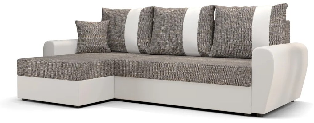 DAVOS ágyazható sarok ülőgarnitúra, 230x89x140, kornet 02/D511