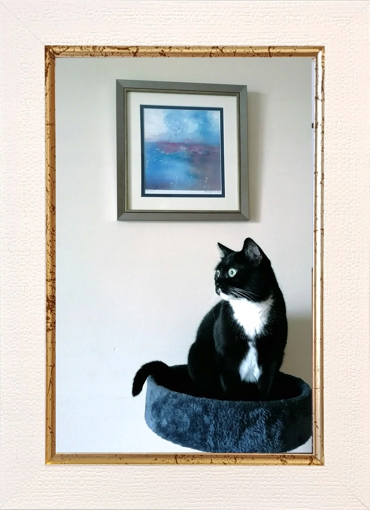 Fotókeret felállítható és felakasztható 15x23 fa 3 cm krémszínű