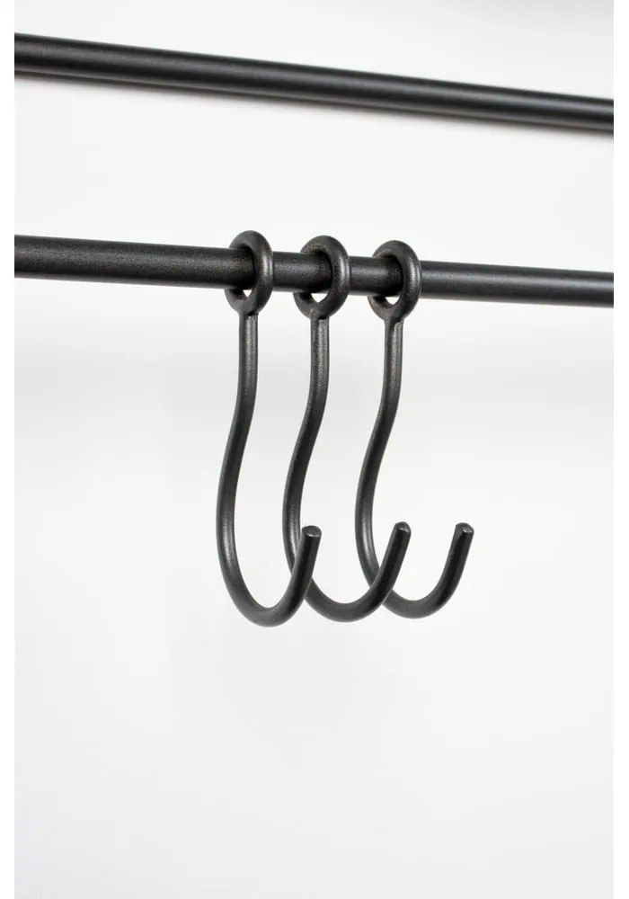 Fekete acél előszoba bútor Duco – White Label