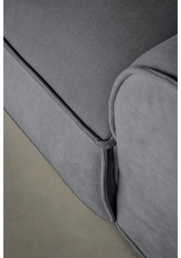 Szürke sarokkanapé (jobb oldali) Flex Felix – Miuform