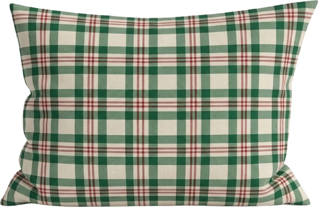 Pamut párnahuzat WINTER PLAID 50x70 cm, színes