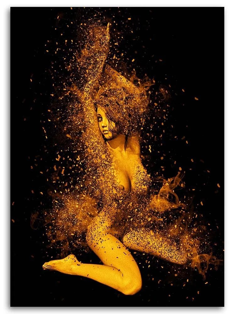 Gario Vászonkép Meztelen no aranyporban Méret: 70 x 100 cm