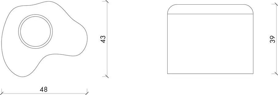 Ezüstszínű fém fogkefetartó Mis – noo.ma