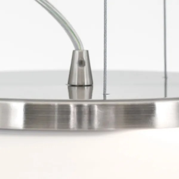 Orion HL 6-1559/2 - Csillár zsinóron BLANC 2xE27/60W/230V átm. 49 cm matt króm