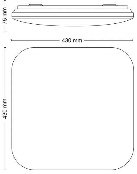 Philips - LED Mennyezeti lámpa MAUVE LED/24W/230V 4000K