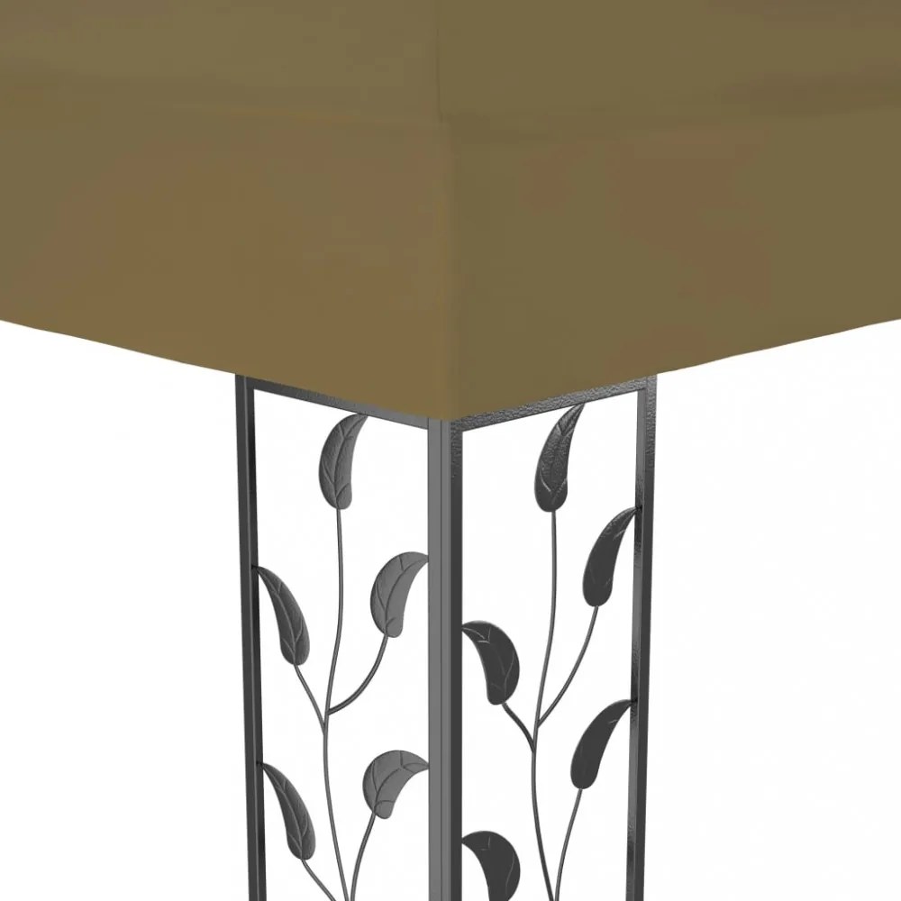 tópszínű pavilon 6 x 3 m 180 g/m²