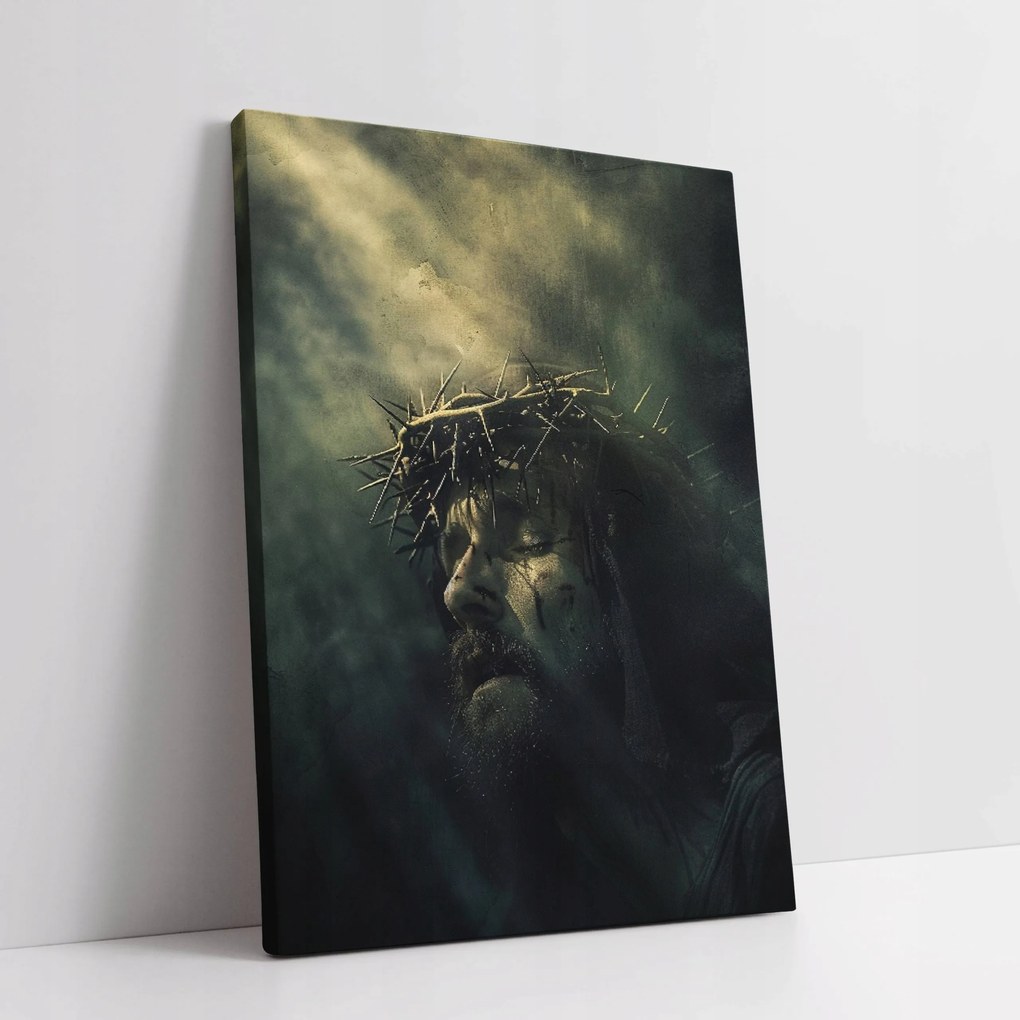 Jézus Krisztus töviskoronás vászonkép 30x40