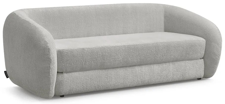 Világosszürke zsenília kinyitható kanapé 228 cm Neyo – Bobochic Paris