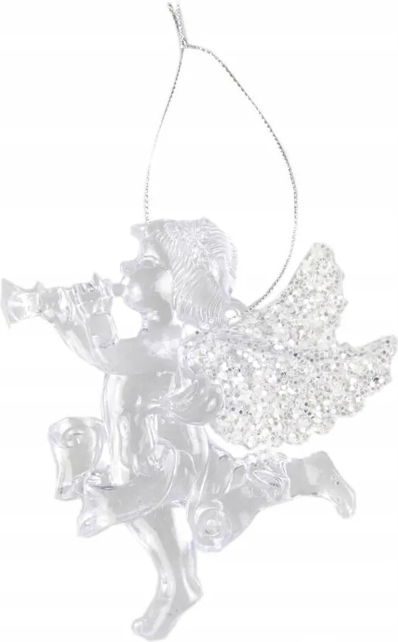 Karácsonyfadísz Angyalka akril 1 db