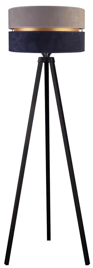 Duolla - Állólámpa DUO 1xE27/60W/230V átm. 44 cm szürke/kék/wenge