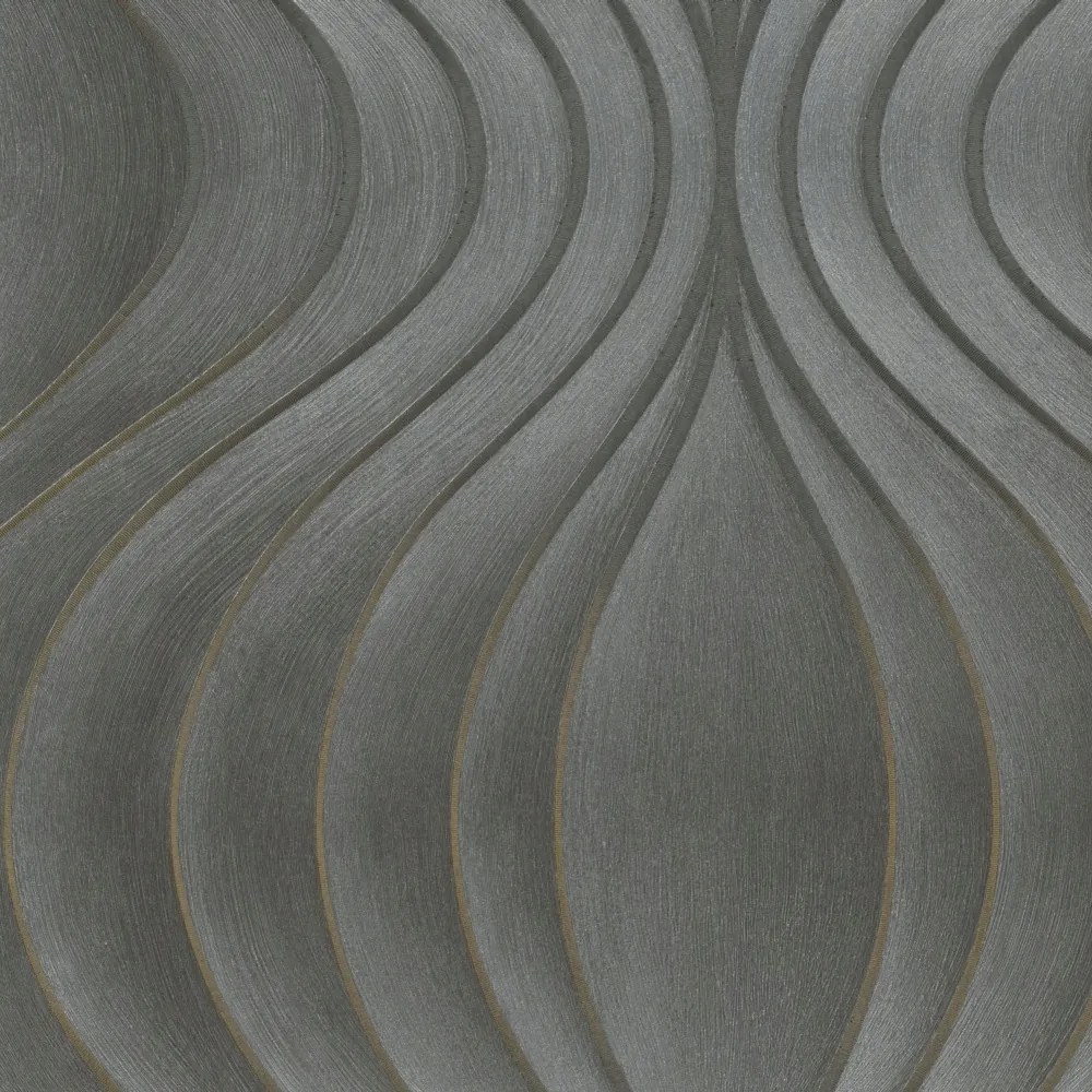 Szürke tapéta 3D minta Exkluzív absztrakt 10m x 70cm