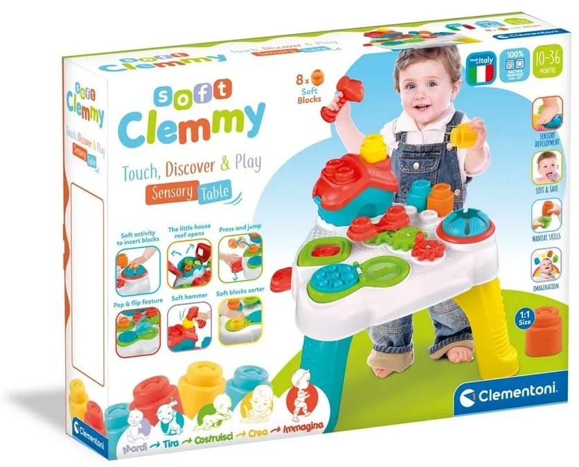 Clementoni Clemmy baba vidám szenzoros játékasztal