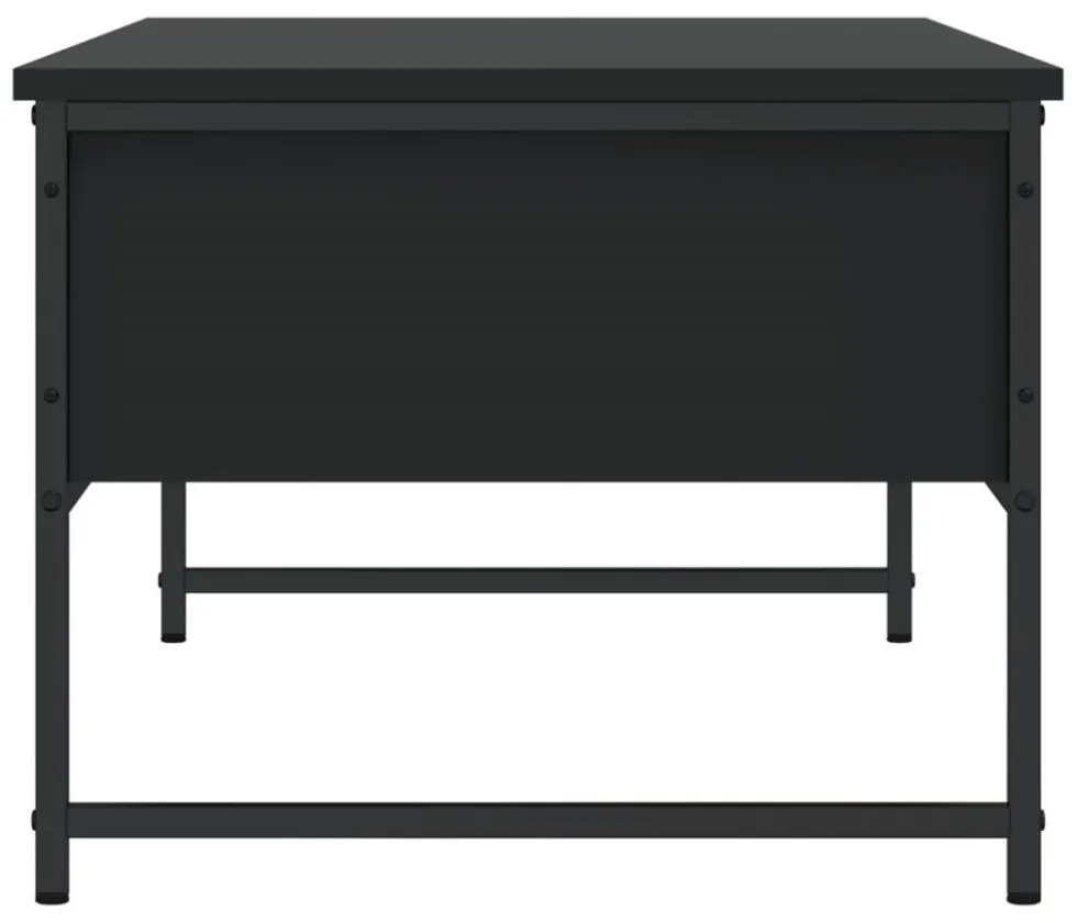 fekete szerelt fa dohányzóasztal 101x49x39,5 cm