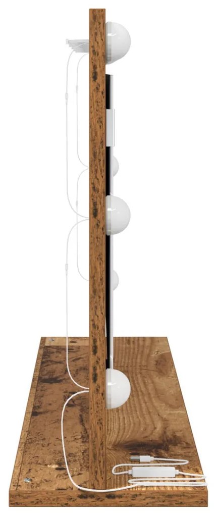 Pipere tükör Öreg fa Fa, Üveg 80 x 45 x 18 cm Tükör