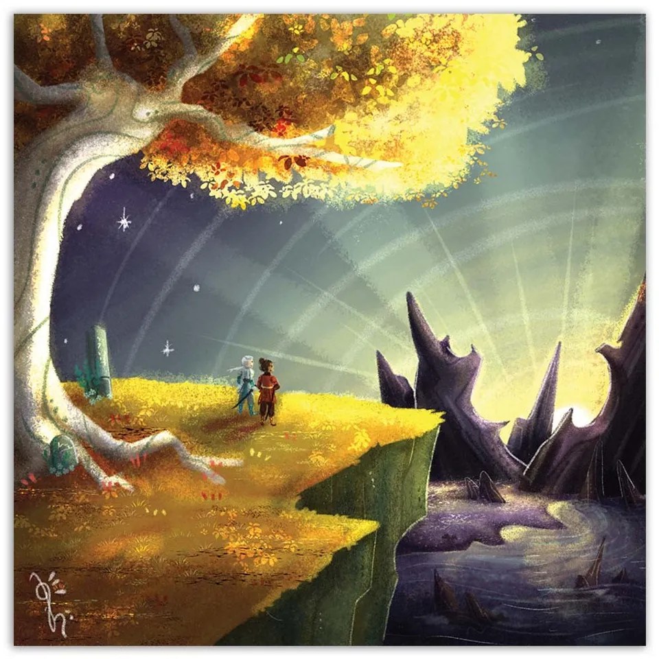 Gario Vászonkép Kilátás a hegyoldalról - Daniela Herrera Méret: 40 x 40 cm