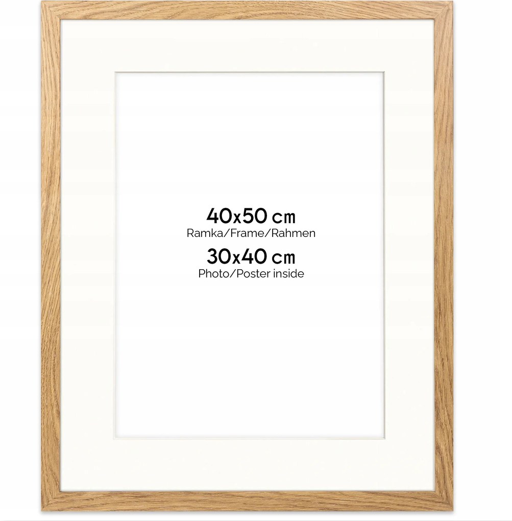 Tölgyfa keret passe partout 40x50 cm ablak passe partout 30x40 cm Framai