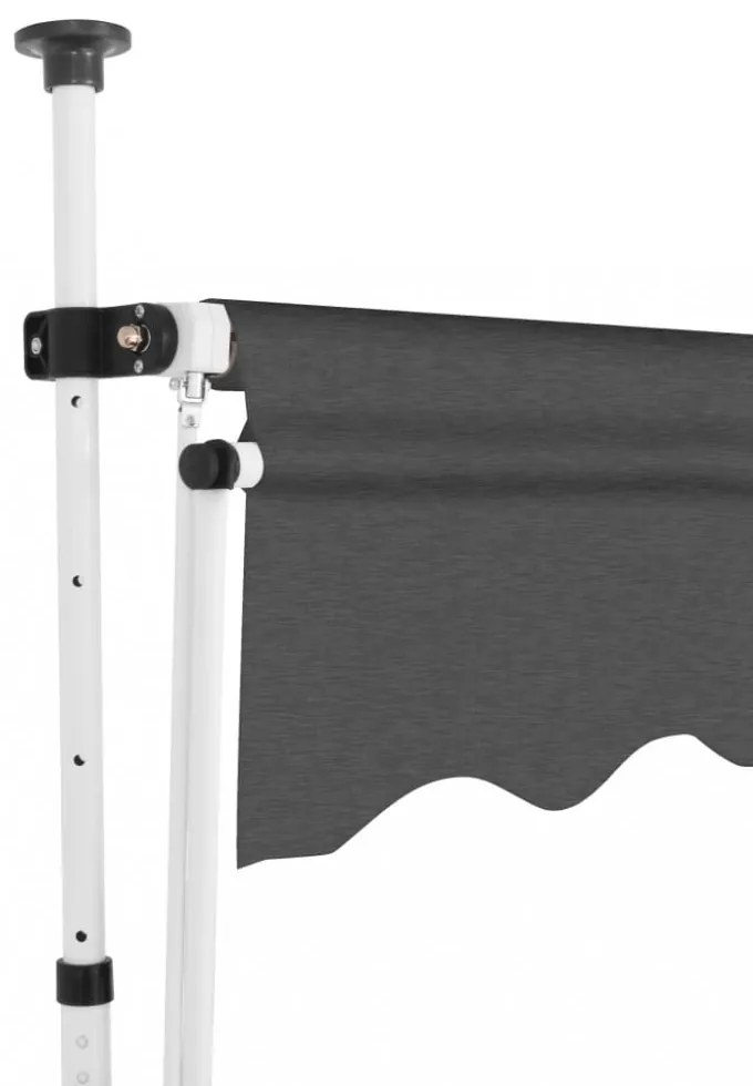 kézzel feltekerhető antracit napellenző 200 cm