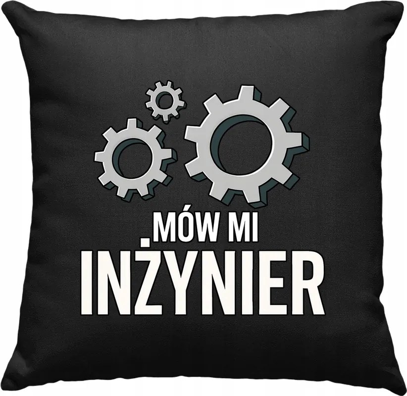 Párna Hívjon humormérnöknek, fekete