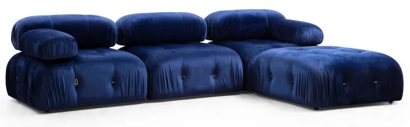Sarokkanapé Bubble Velvet Kék L1-O1-1R-PUF