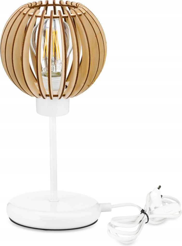 Éjjeli lámpa Loft asztali lámpa led E27 Fa