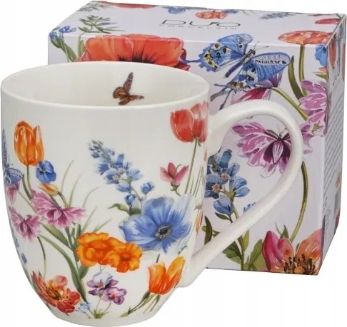 Nagy bögre kubas XXL Pillangók Virágok Spring 1000ml