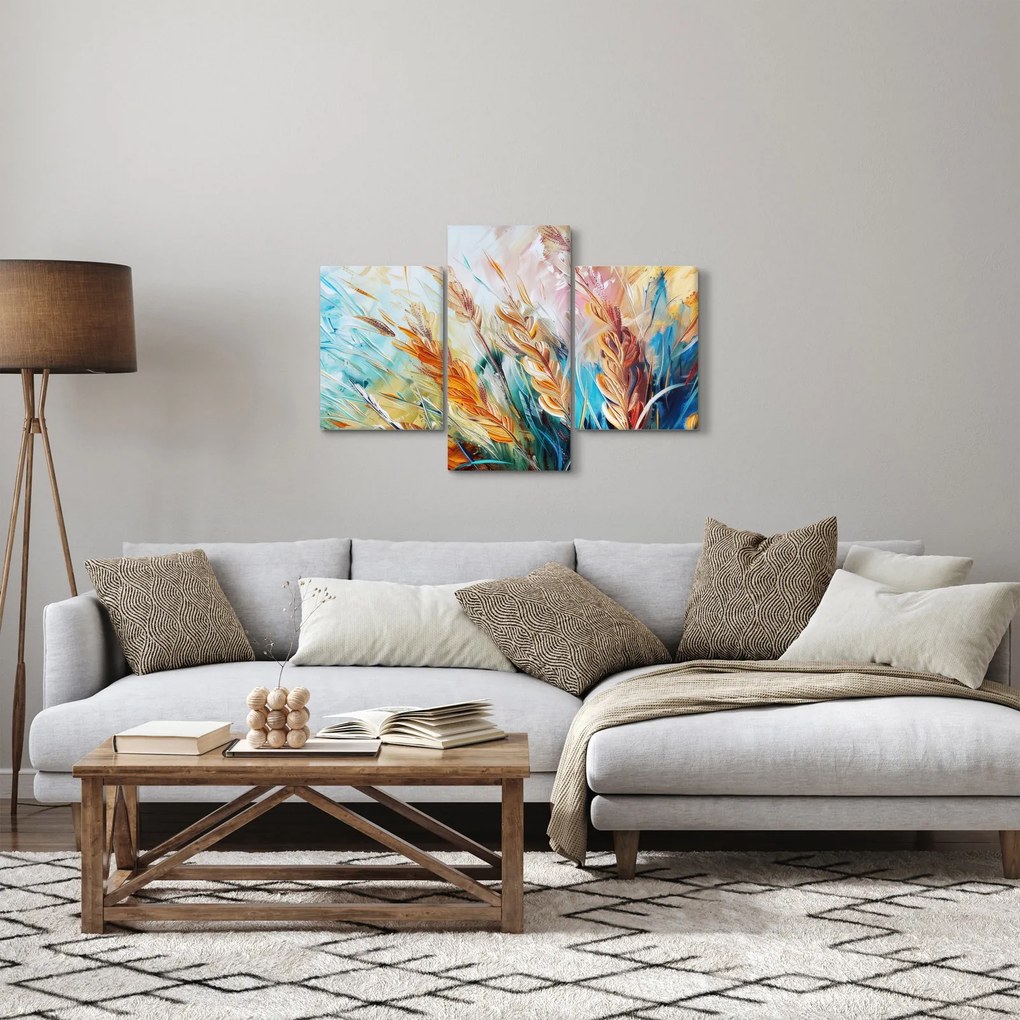 Kép - Búza, absztrakció (90x60 cm)