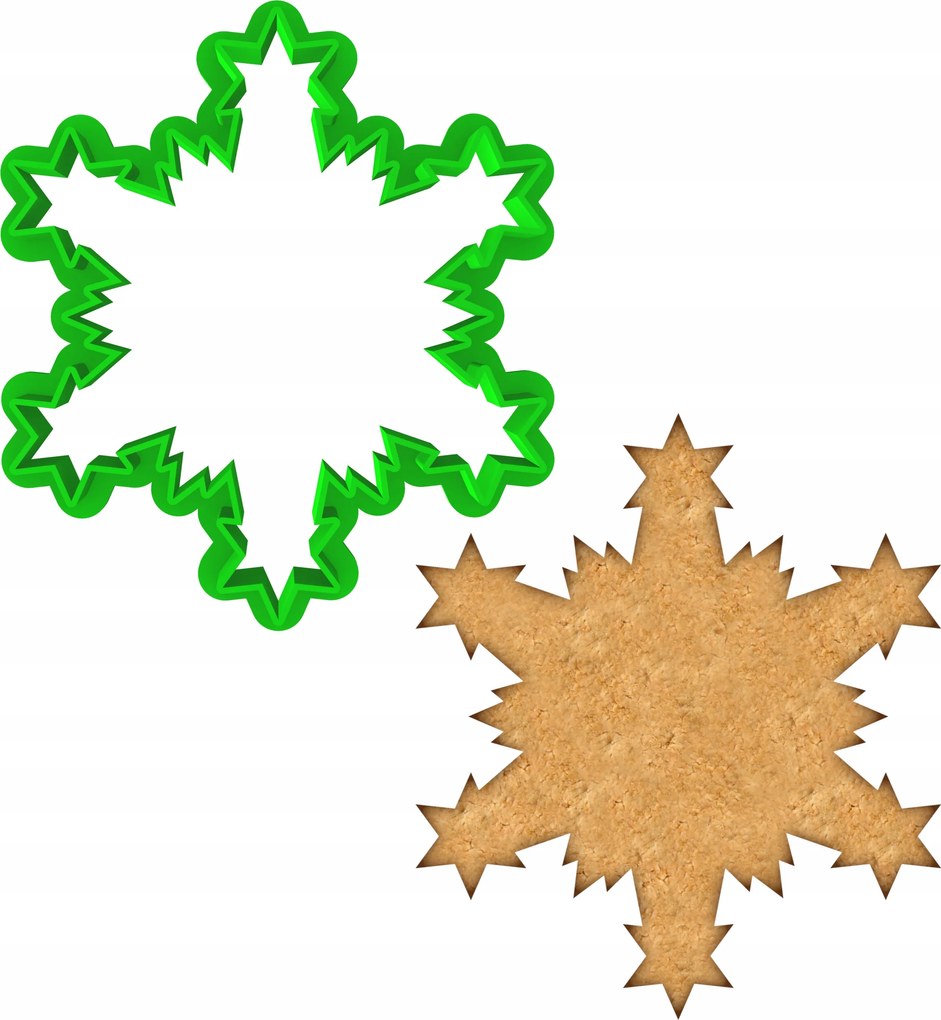 Karácsonyi Forma Mézeskalács lyukasztó Karácsony Hópehely