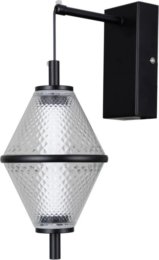 Italux Fuente WL-34395-1-BK Fali lámpa 1x5W/LED 3000K 422lm IP20