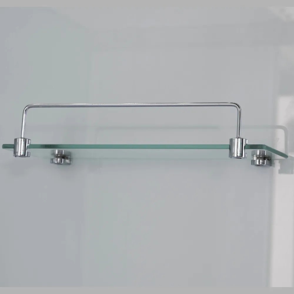 Stuxi Genova 80x80 cm szögletes két tolóajtós fehér hátfalas zuhanykabin 5 mm üveggel zuhanytálcával és csapteleppel