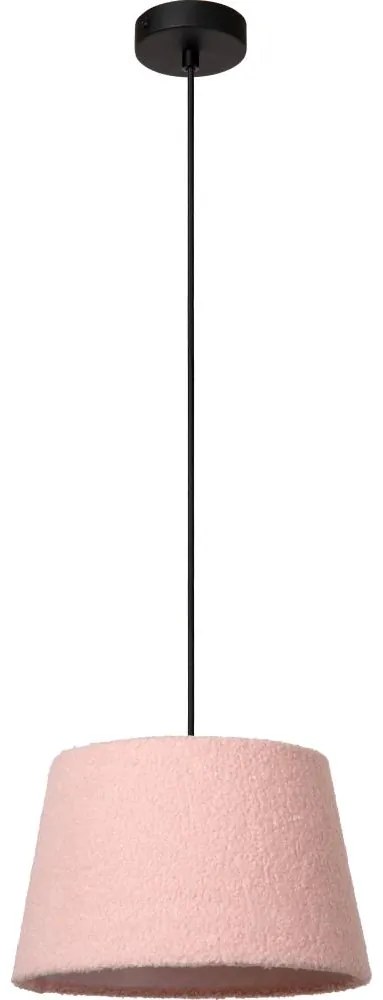 Lucide 10416/01/66 - Csillár zsinóron WOOLLY 1xE27/60W/230V rózsaszín