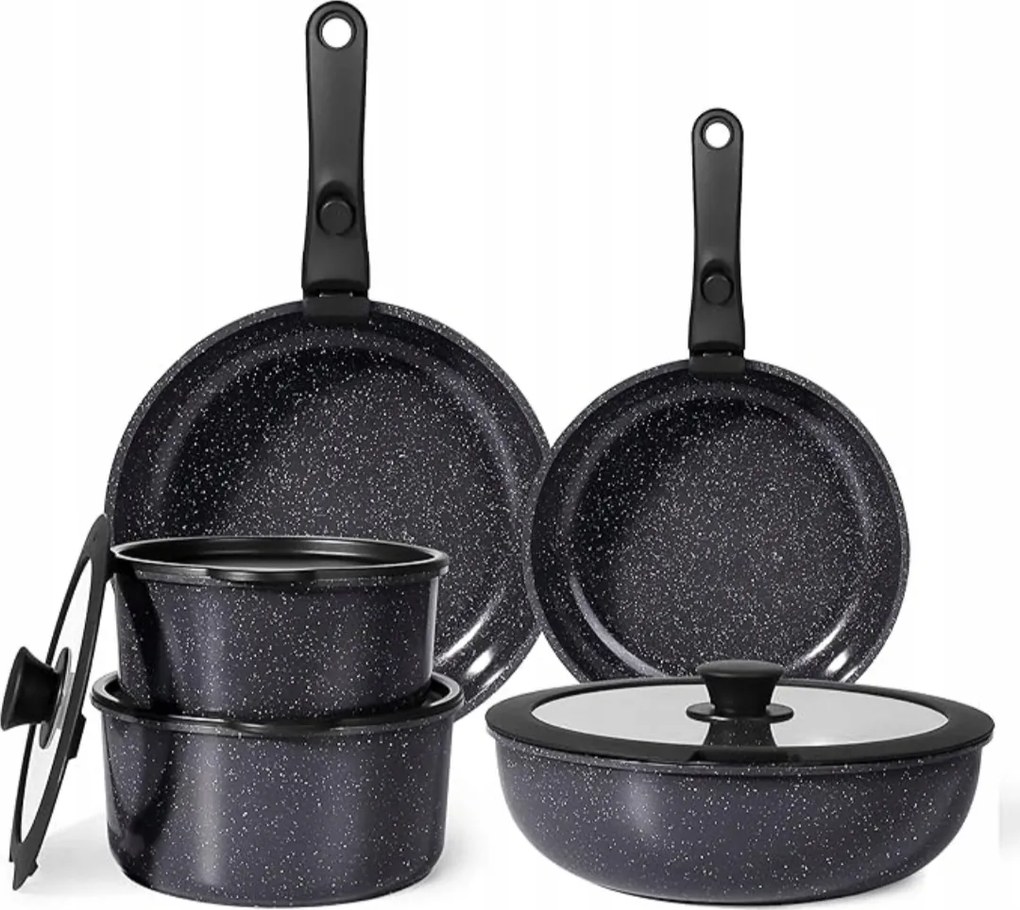 GiPP serpenyő edénykészlet 11db-os tapadásmentes bevonat serpenyő szett