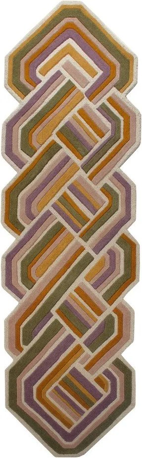 Kézi szövésű gyapjú futószőnyeg 80x300 cm Lattice Shaped – Flair Rugs