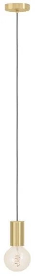 Eglo 900799 - Csillár zsinóron POZUETA 1xE27/40W/230V arany