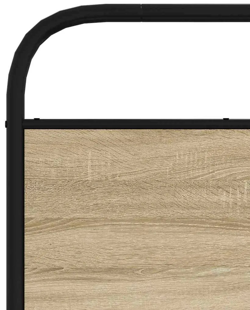 fejtámla sonoma tölgy 80 cm acél és műfa