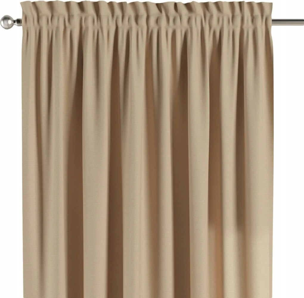 Csatornafüggöny frufruval 1 db 130x245cm barna