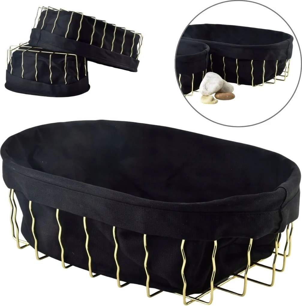 Apróságok kosára kenyér zsemle Konyhai kosarak gyümölcs modern glam