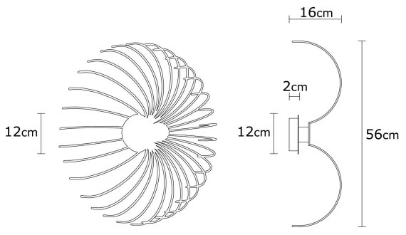 Fali lámpa ASPENDOS 1xE27/40W/230V