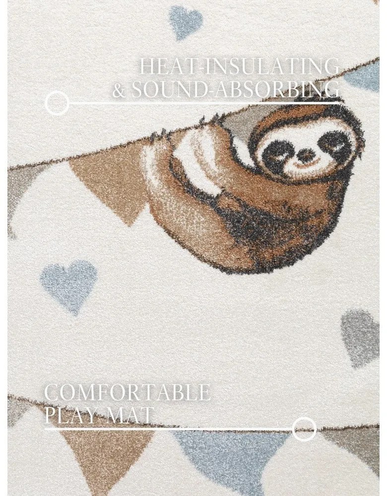 Krémszínű gyerek szőnyeg 160x230 cm Walk like an Elephant Rainbow Party – Villeroy&amp;Boch