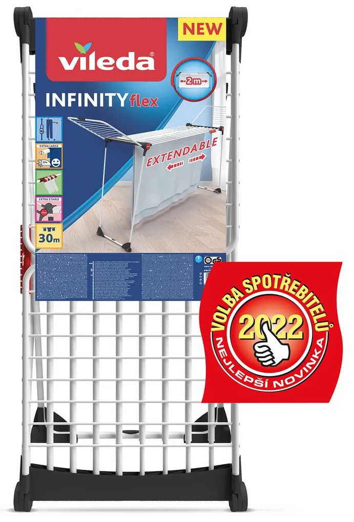 Vileda Infinity FLEX ruhaszárító, 30 m