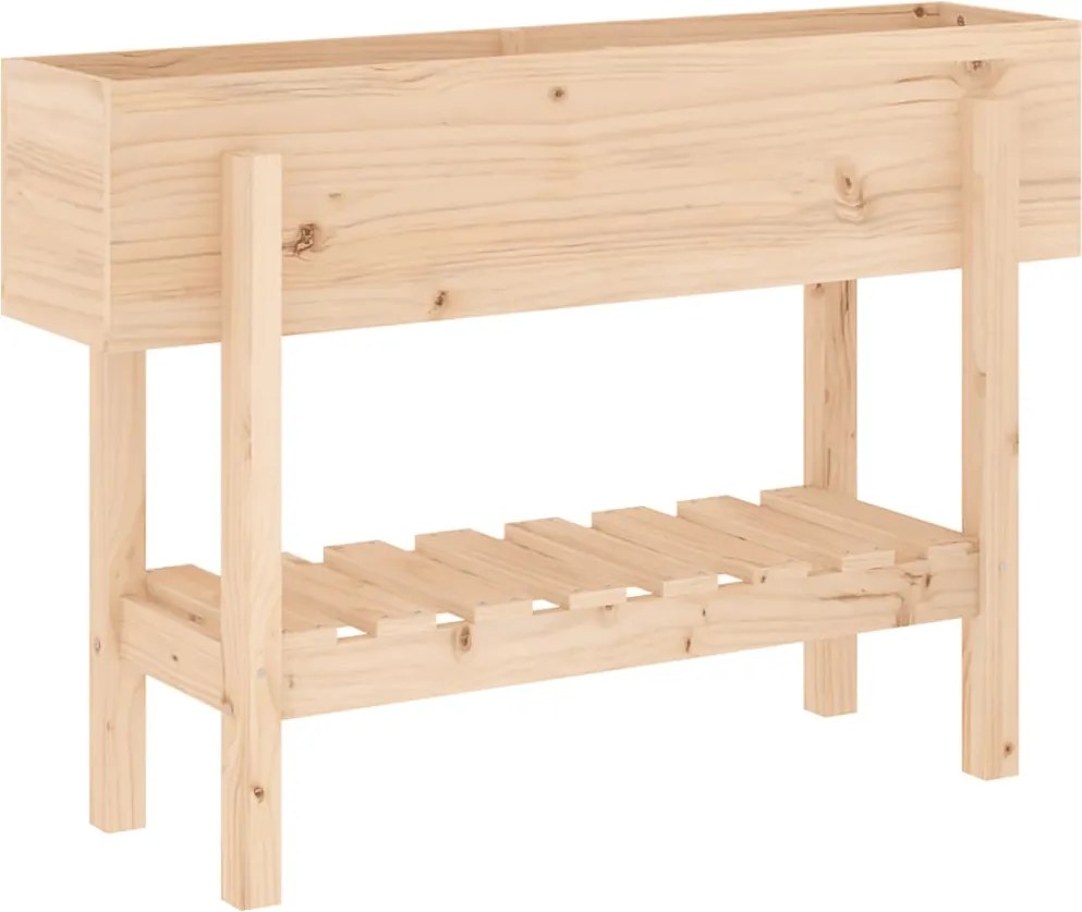 vidaXL tömör fenyőfa kerti magaságyás 101 x 30 x 69 cm