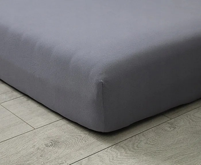 Jersey gumis lepedő exkluzív Grafit sötétszürke 140x200