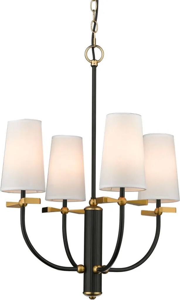 COSMOLIGHT P04183BK BOW Modern Csillár Fehér, Fekete, Sárgaréz E14 IP20