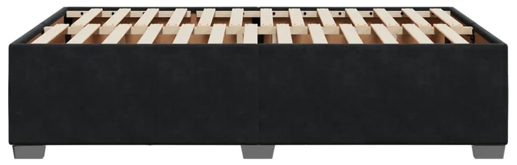ágykeret matrac nélkül fekete 120x190 cm Velvet