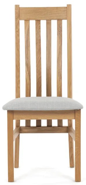Natúr Tömörfa Étkezőszék, Ezüst Üléssel. C-2100 SIL2