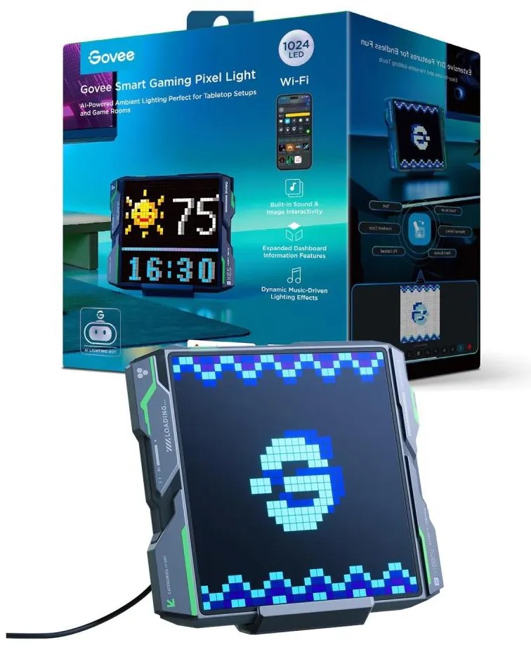 Govee - Pixel Világítás 1024 LED Panel Matter LED/12W/12V Wi-Fi