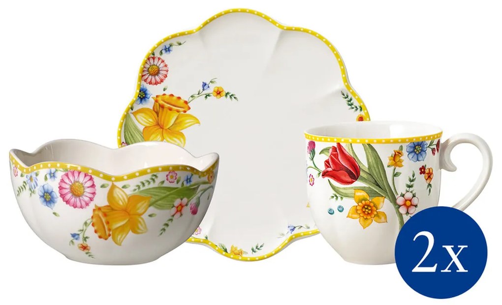 Reggeliző szett 6 db., Spring Awakening kollekció - Villeroy & Boch