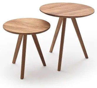 VEYLOR dohányzóasztal 2 darabos szett – tölgy