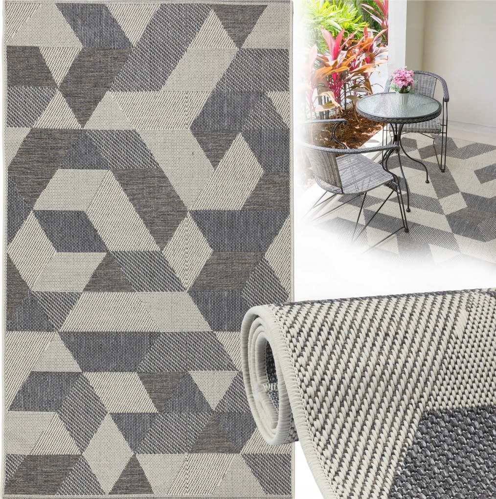 Zsinóros Szőnyeg Vízálló Terasz Nappali Konyha Erkély Kültéri 120x170cm